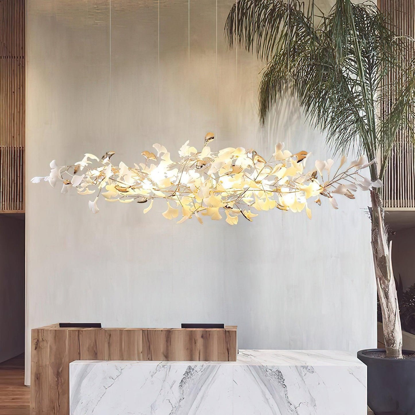 Ginkgo Cloud Chandelier - Modern LED Lighting with Adjustable Brightne