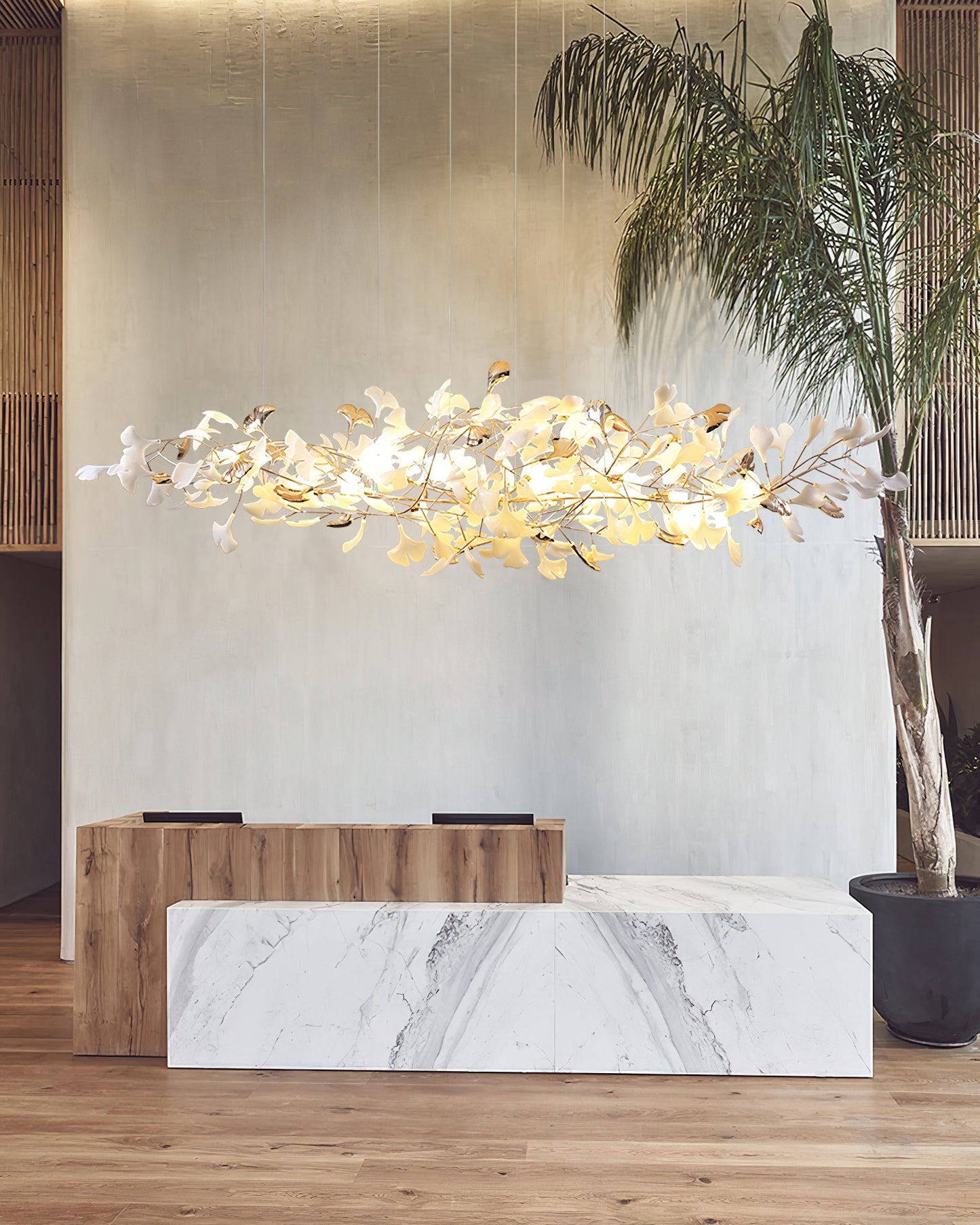 Ginkgo Cloud Chandelier - Modern LED Lighting with Adjustable Brightne