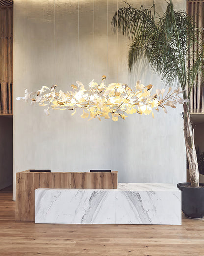 Ginkgo Cloud Chandelier - Modern LED Lighting with Adjustable Brightne