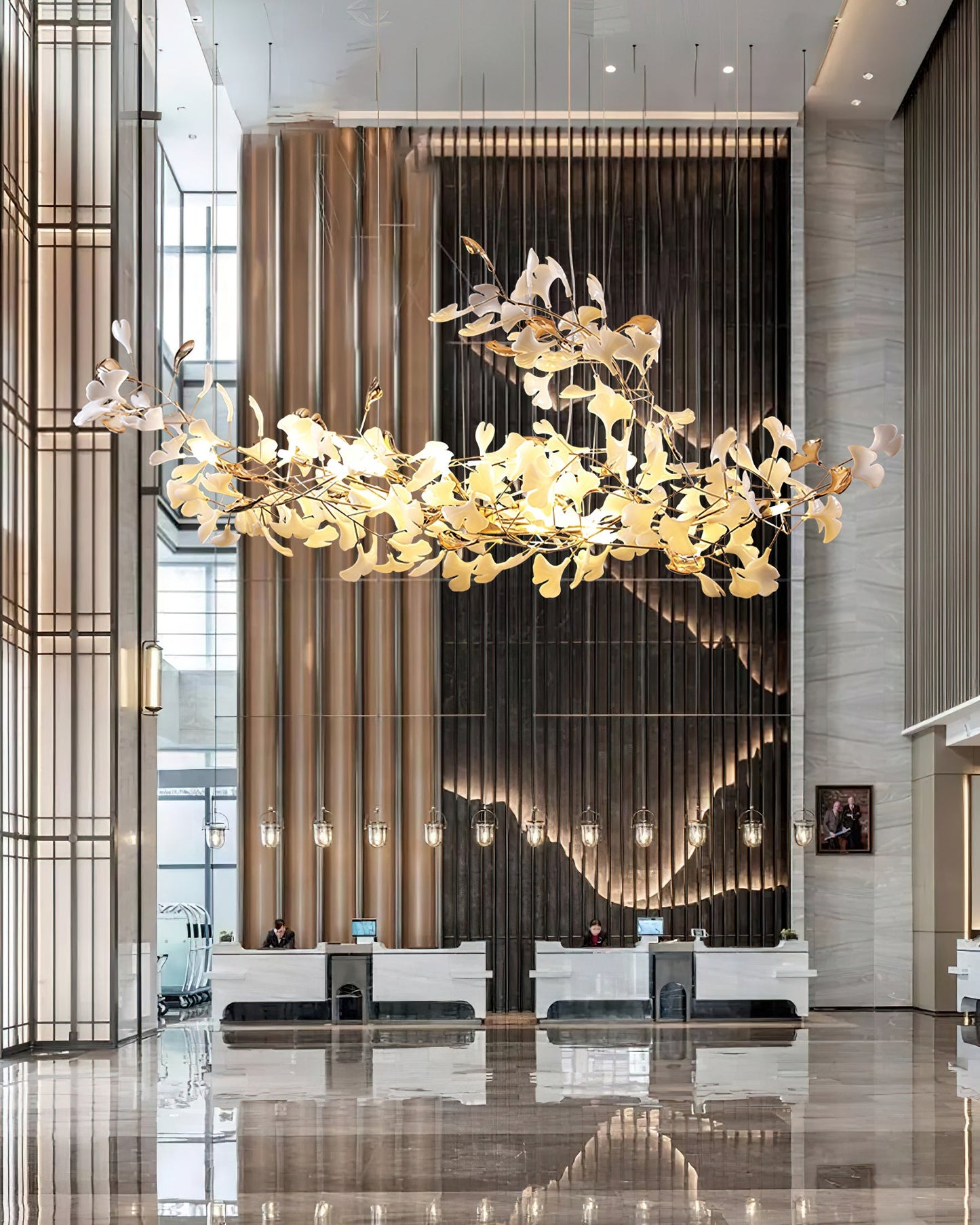 Ginkgo Cloud Chandelier - Modern LED Lighting with Adjustable Brightne
