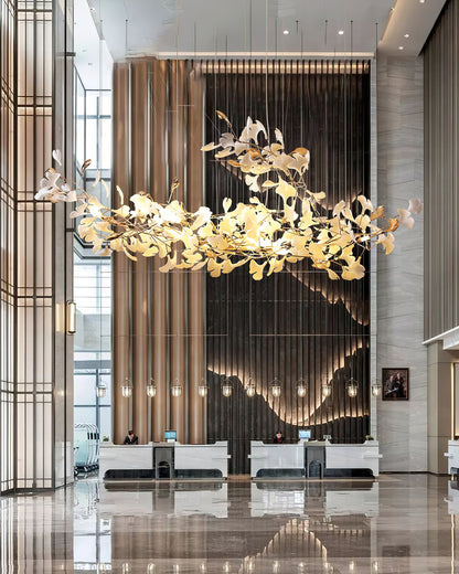 Ginkgo Cloud Chandelier - Modern LED Lighting with Adjustable Brightne