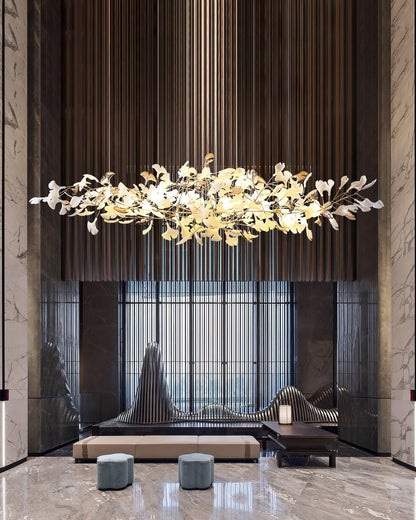 Ginkgo Cloud Chandelier - Modern LED Lighting with Adjustable Brightne