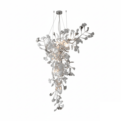 Ginkgo Vine Chandelier - Elegant Design with Adjustable Height & LED L