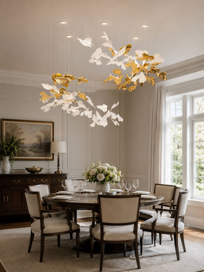 Ginkgo Tree Chandelier - Elegant Design with Adjustable Brightness