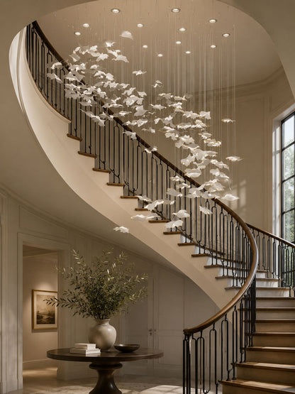 Ginkgo Tree Chandelier - Elegant Design with Adjustable Brightness