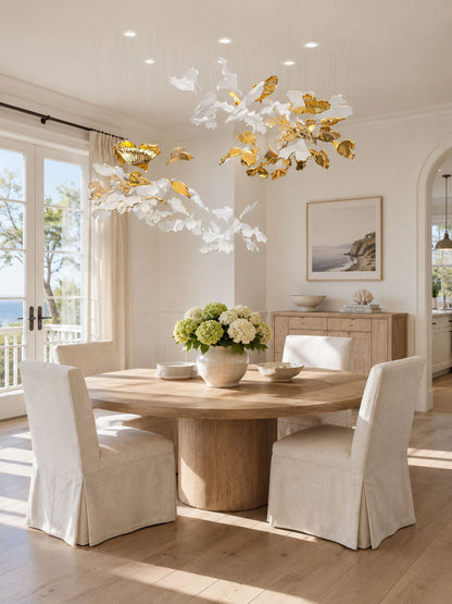 Ginkgo Tree Chandelier - Elegant Design with Adjustable Brightness