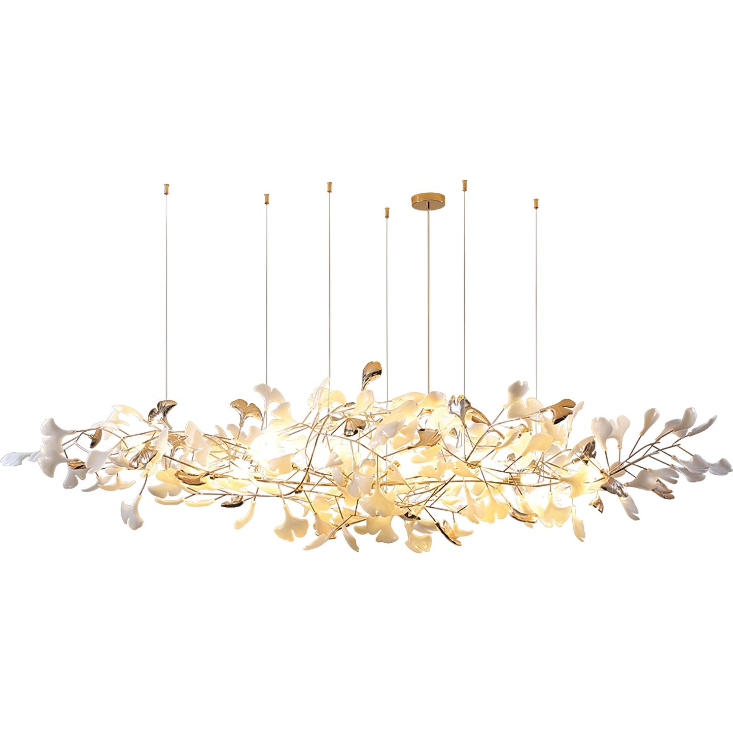 Ginkgo Cloud Chandelier - Modern LED Lighting with Adjustable Brightne