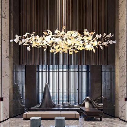 Ginkgo Cloud Chandelier - Modern LED Lighting with Adjustable Brightne