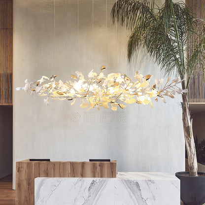 Ginkgo Cloud Chandelier - Modern LED Lighting with Adjustable Brightne