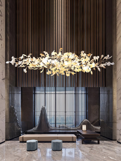 Ginkgo Cloud Chandelier - Modern LED Lighting with Adjustable Brightne