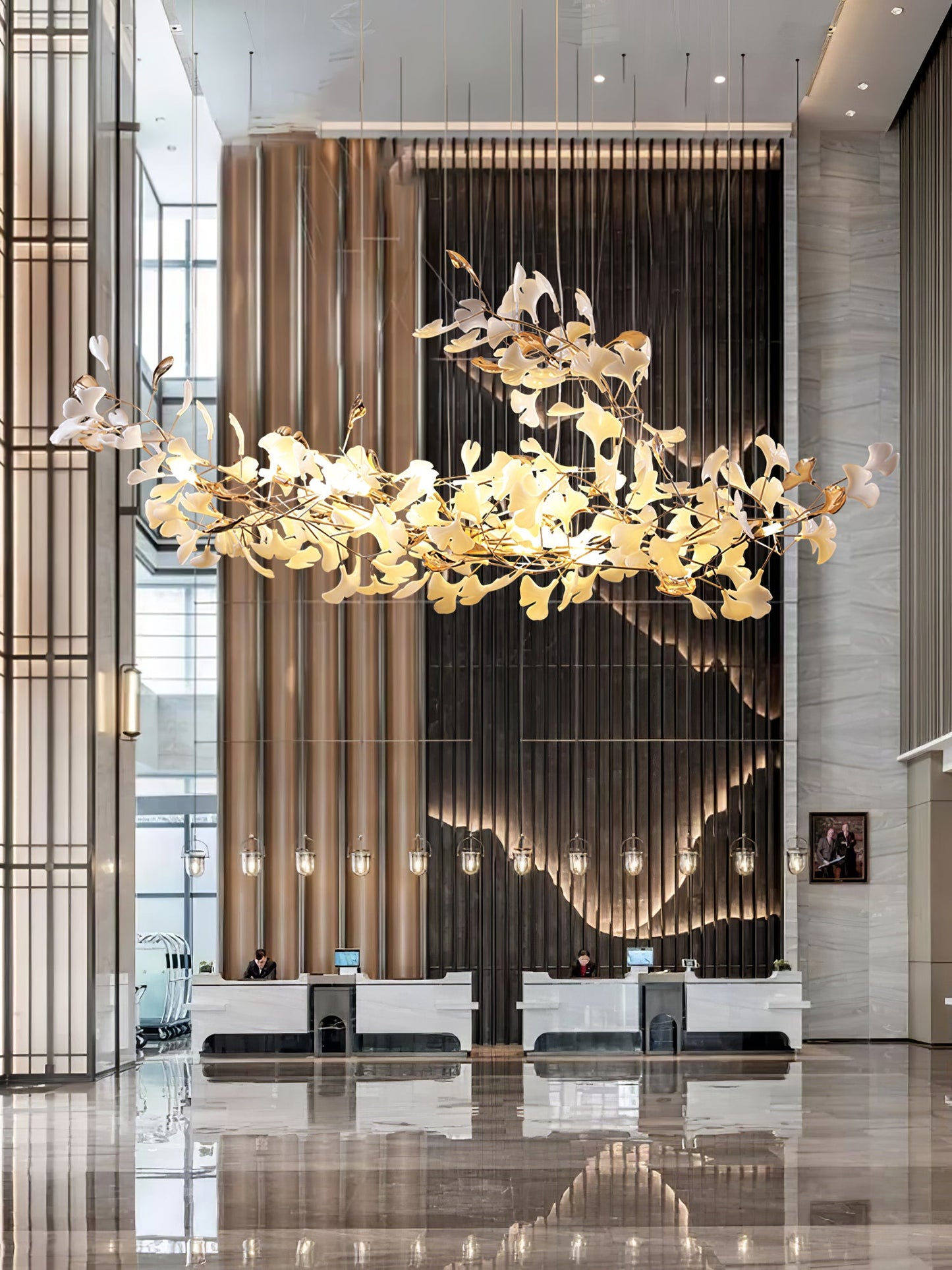 Ginkgo Cloud Chandelier - Modern LED Lighting with Adjustable Brightne