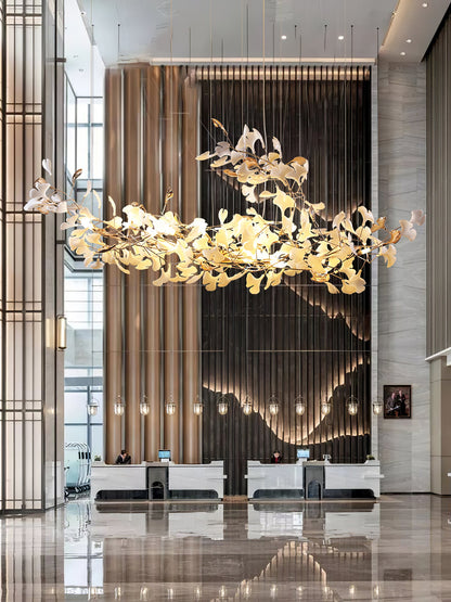 Ginkgo Cloud Chandelier - Modern LED Lighting with Adjustable Brightne