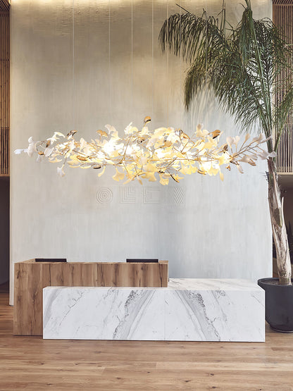Ginkgo Cloud Chandelier - Modern LED Lighting with Adjustable Brightne