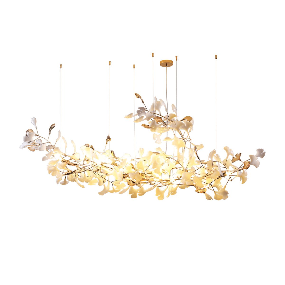 Ginkgo Cloud Chandelier - Modern LED Lighting with Adjustable Brightne
