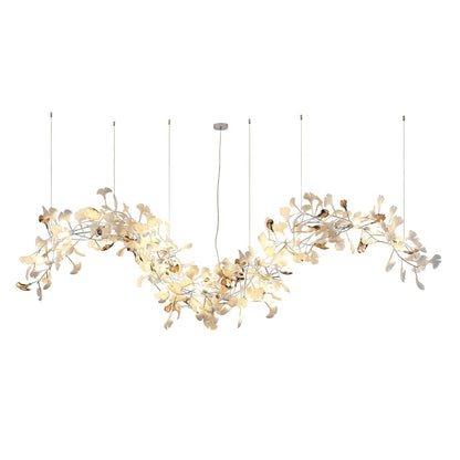 Ginkgo Vine Chandelier - Elegant Design with Adjustable Height & LED L