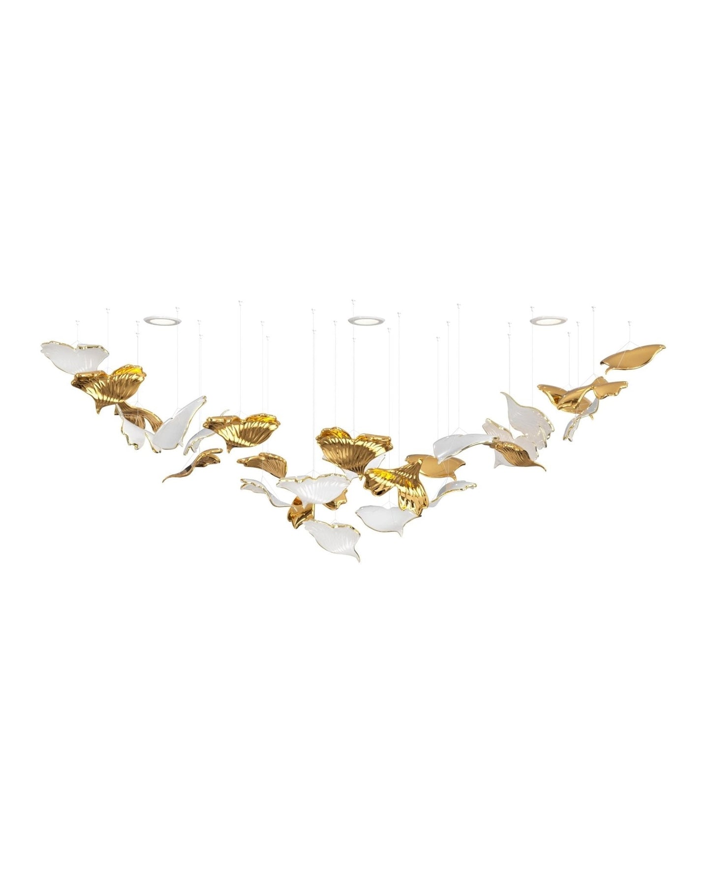 Ginkgo Tree Chandelier - Elegant Design with Adjustable Brightness