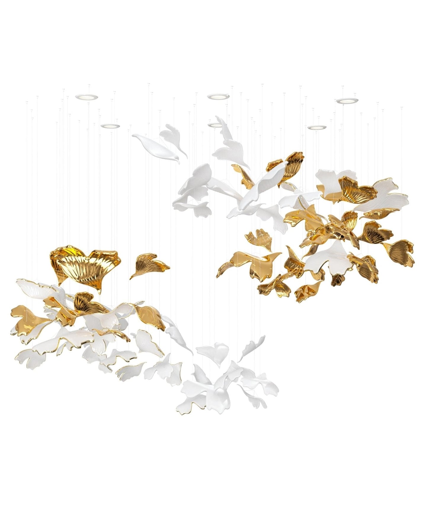 Ginkgo Tree Chandelier - Elegant Design with Adjustable Brightness