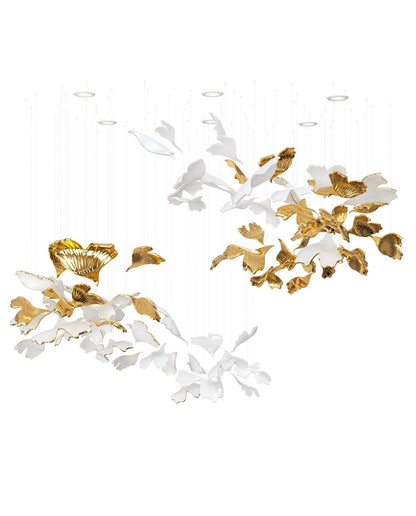 Ginkgo Tree Chandelier - Elegant Design with Adjustable Brightness