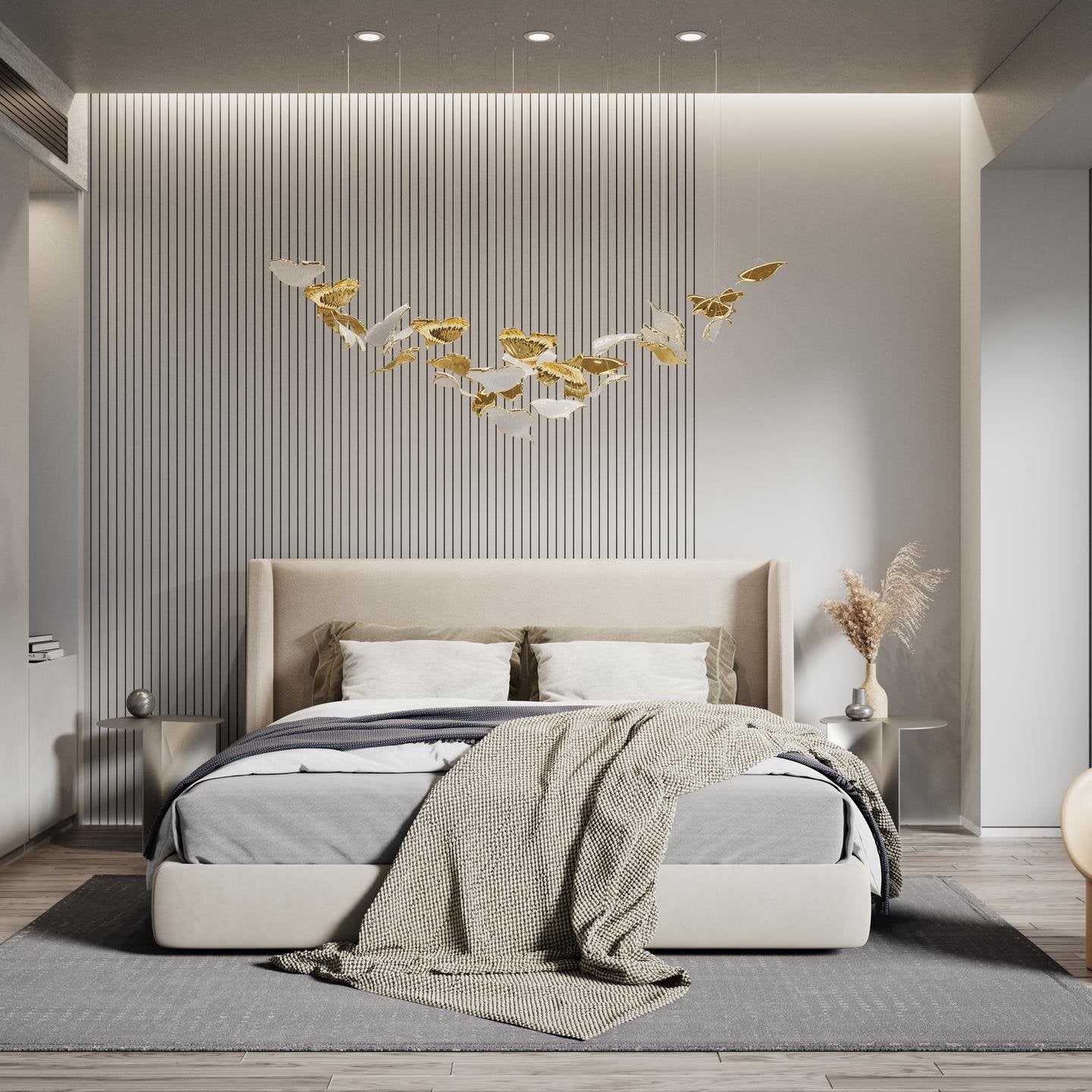 Ginkgo Tree Chandelier - Elegant Design with Adjustable Brightness