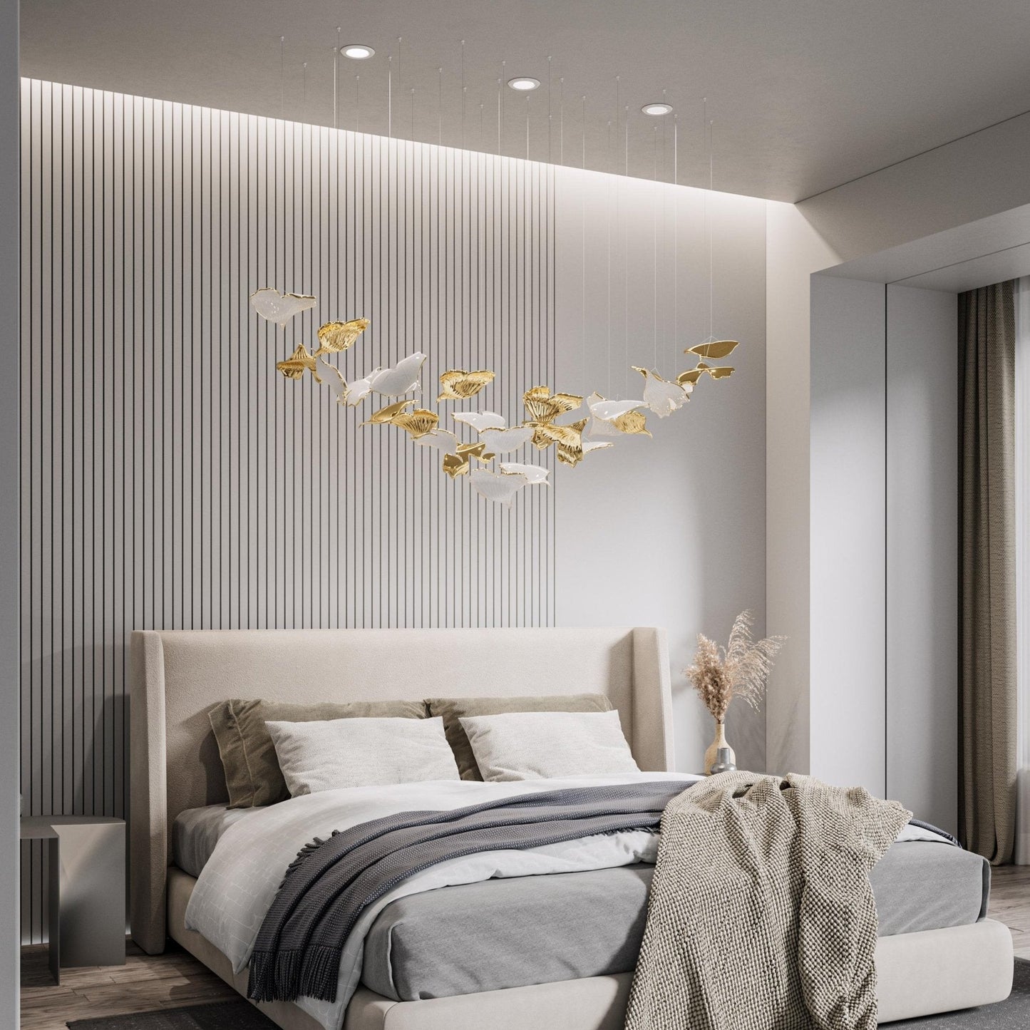 Ginkgo Tree Chandelier - Elegant Design with Adjustable Brightness