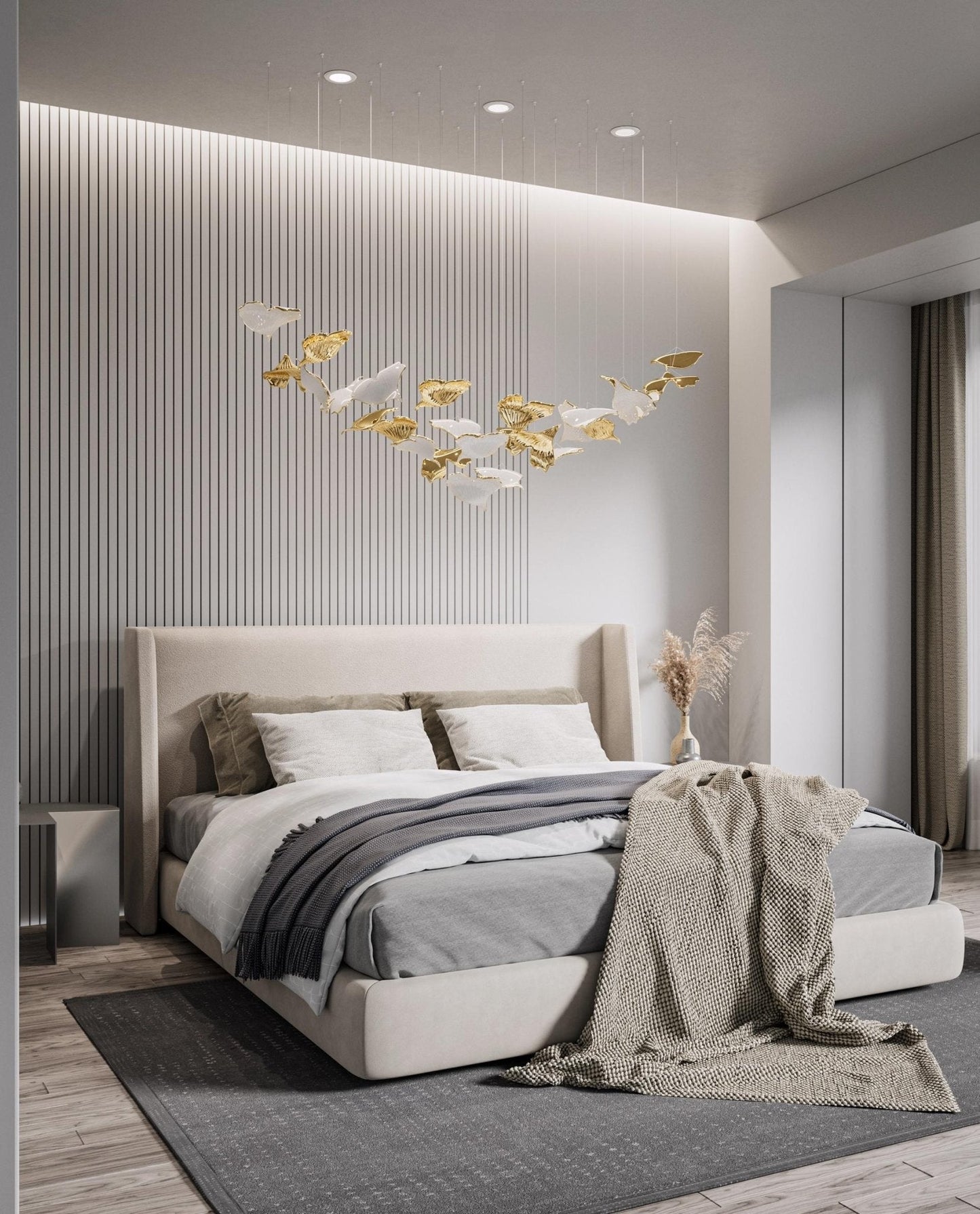 Ginkgo Tree Chandelier - Elegant Design with Adjustable Brightness
