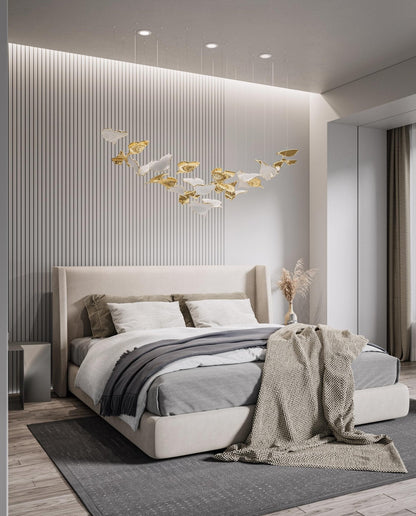 Ginkgo Tree Chandelier - Elegant Design with Adjustable Brightness