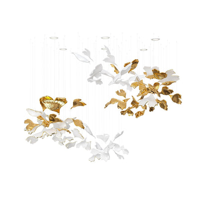 Ginkgo Tree Chandelier - Elegant Design with Adjustable Brightness
