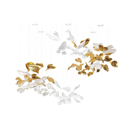 Ginkgo Tree Chandelier - Elegant Design with Adjustable Brightness