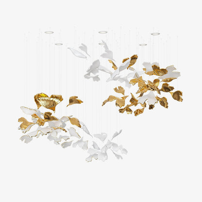 Ginkgo Tree Chandelier - Elegant Design with Adjustable Brightness