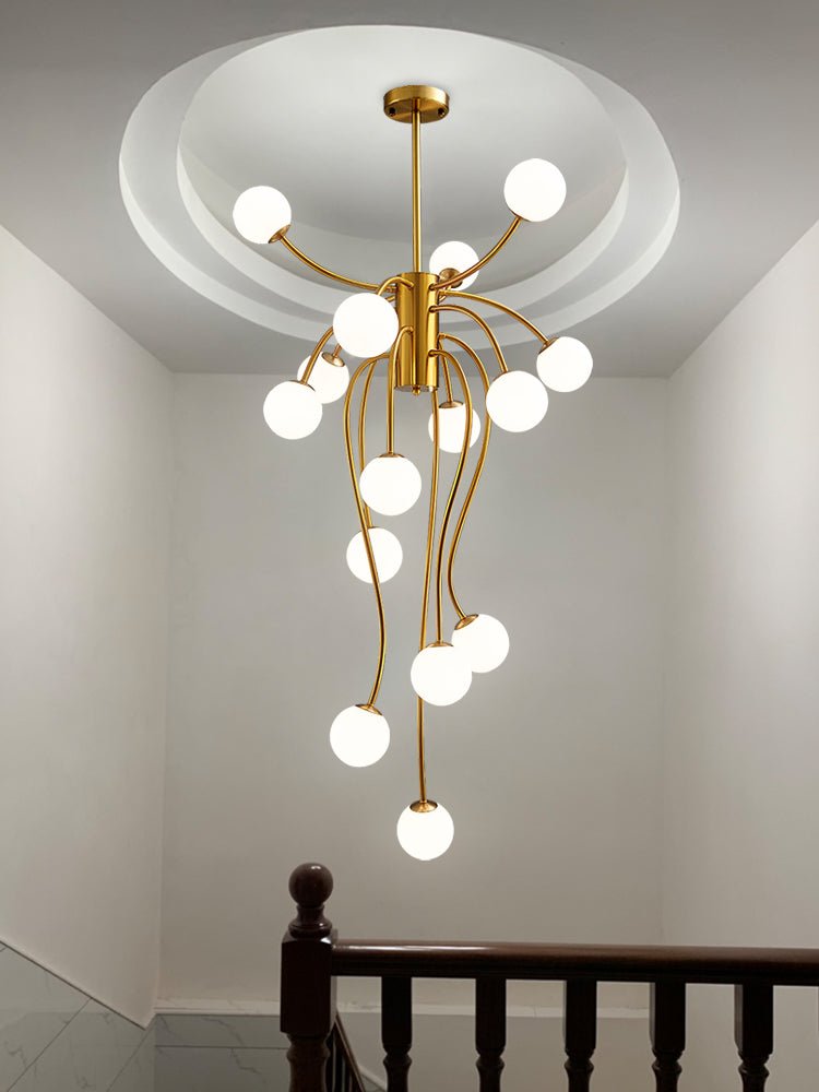 Caroline Chandelier - Elegant Crystal Design with Adjustable Height