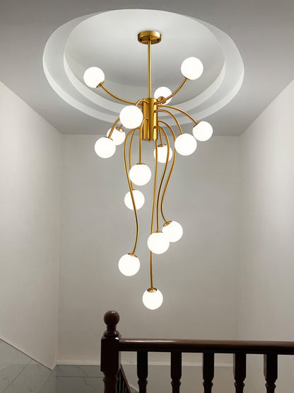Caroline Chandelier - Elegant Crystal Design with Adjustable Height