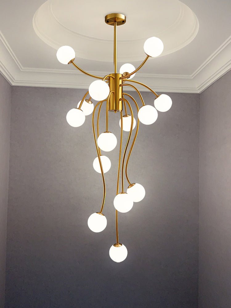 Caroline Chandelier - Elegant Crystal Design with Adjustable Height