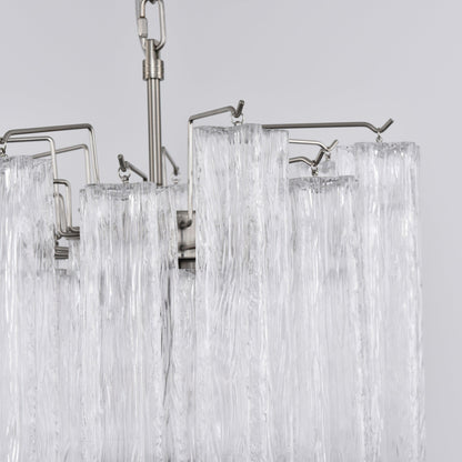 Giselle Crystal Glass Chandelier - Elegant Design & Adjustable Height