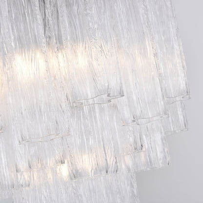 Giselle Crystal Glass Chandelier - Elegant Design & Adjustable Height