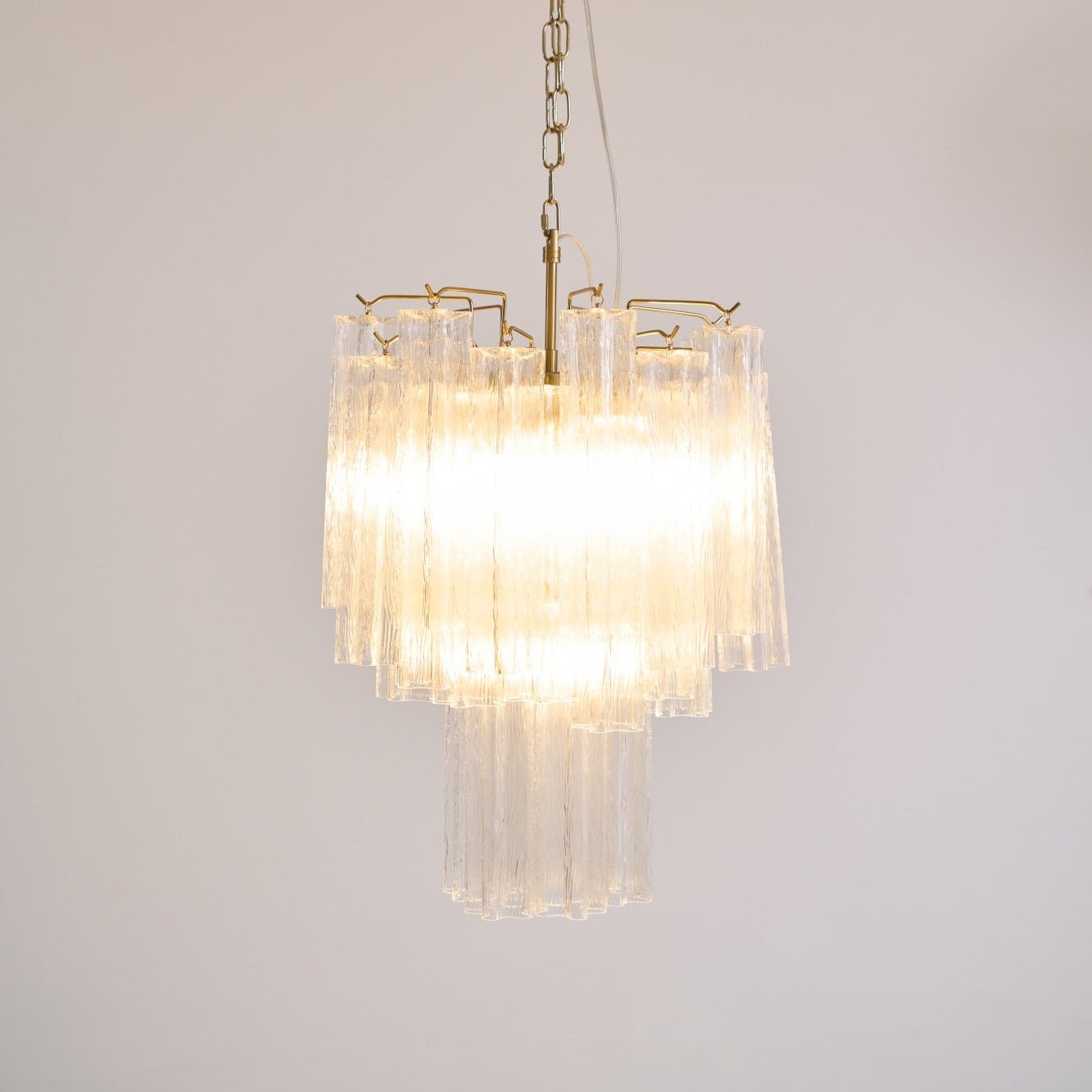 Giselle Crystal Glass Chandelier - Elegant Design & Adjustable Height