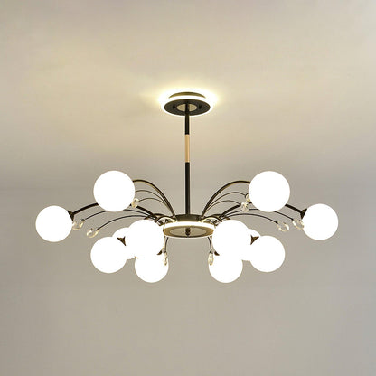 Elegant Glass Raindrop Chandelier - Dimmable, Energy-Efficient Design