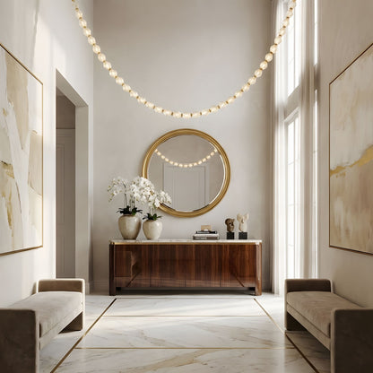 Riviere Chain Chandelier - Elegant Design, Adjustable Height, LED Comp