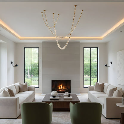 Riviere Chain Chandelier - Elegant Design, Adjustable Height, LED Comp