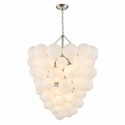Elegant Glass Ball Bubble Chandelier - Adjustable Height & Modern Desi