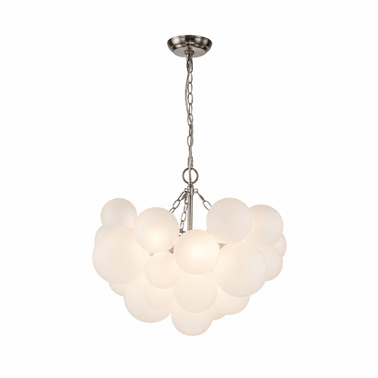 Elegant Glass Ball Bubble Chandelier - Adjustable Height & Modern Desi