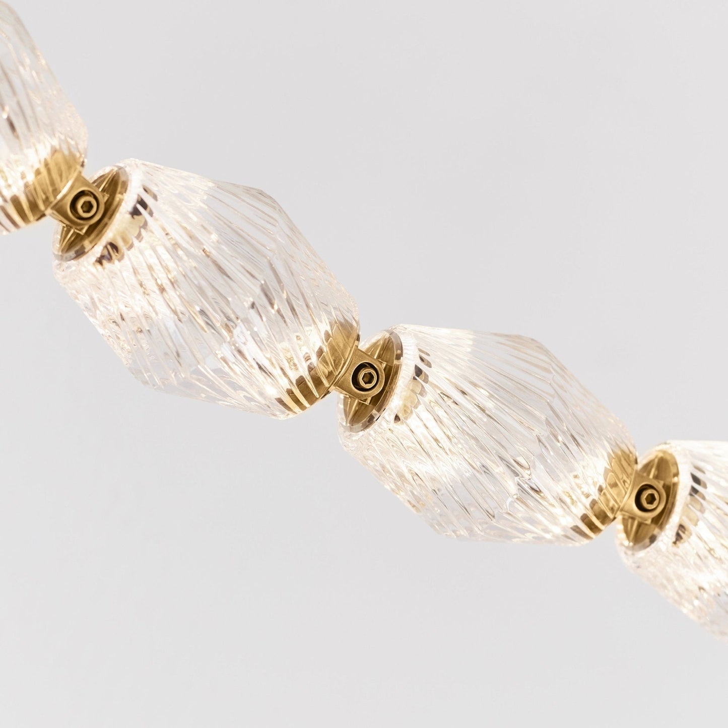 Riviere Chain Chandelier - Elegant Design, Adjustable Height, LED Comp
