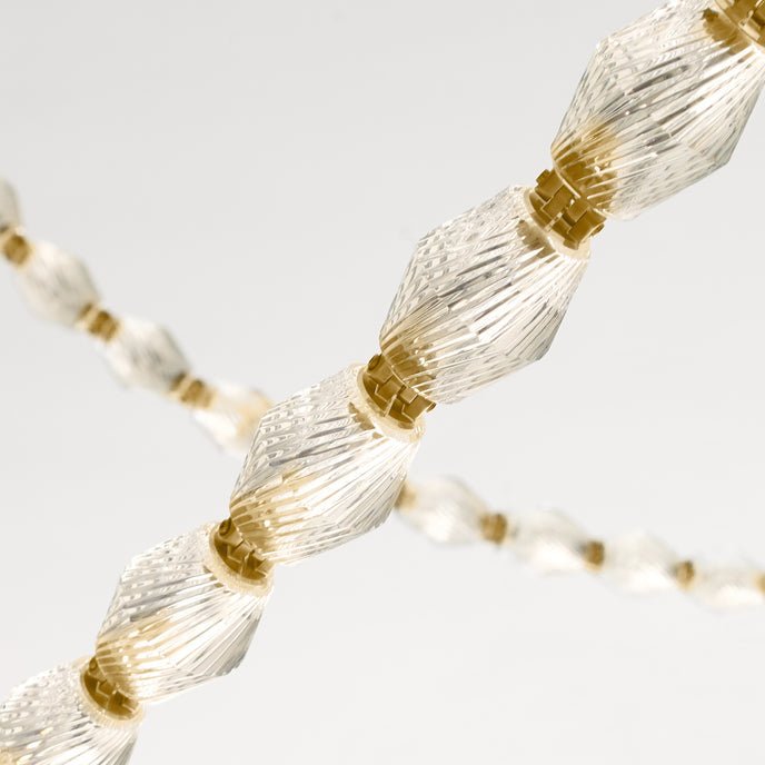 Riviere Chain Chandelier - Elegant Design, Adjustable Height, LED Comp
