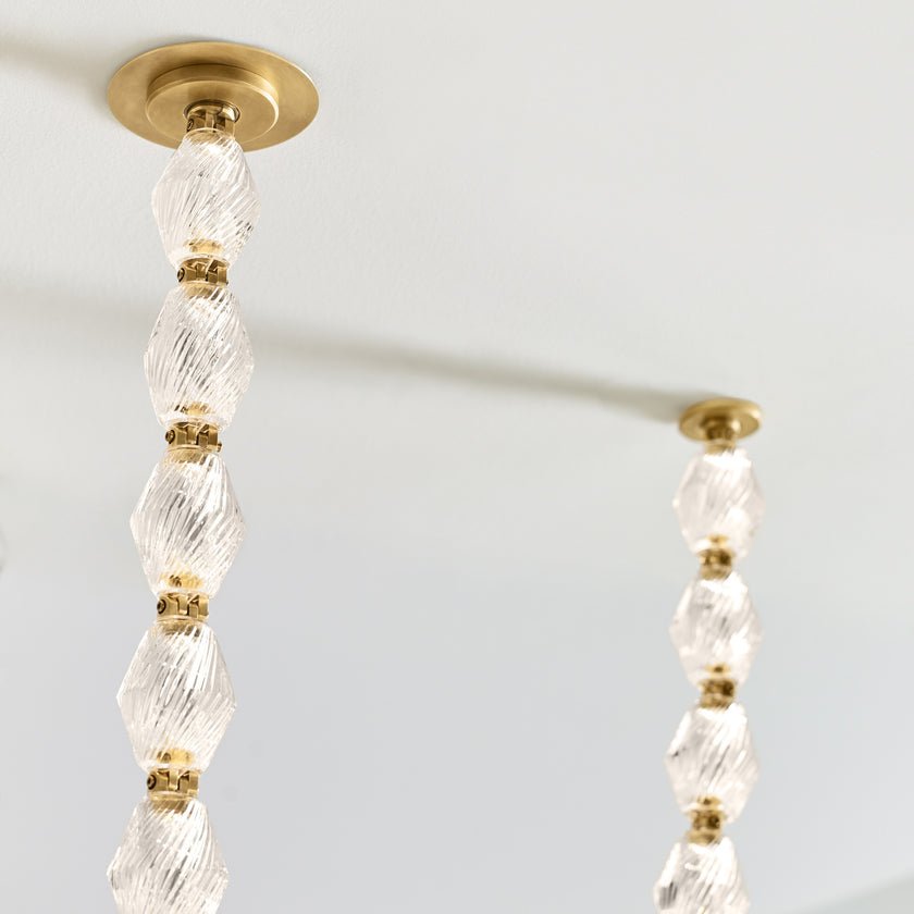 Riviere Chain Chandelier - Elegant Design, Adjustable Height, LED Comp