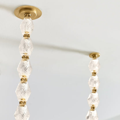 Riviere Chain Chandelier - Elegant Design, Adjustable Height, LED Comp