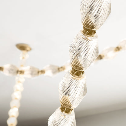 Riviere Chain Chandelier - Elegant Design, Adjustable Height, LED Comp