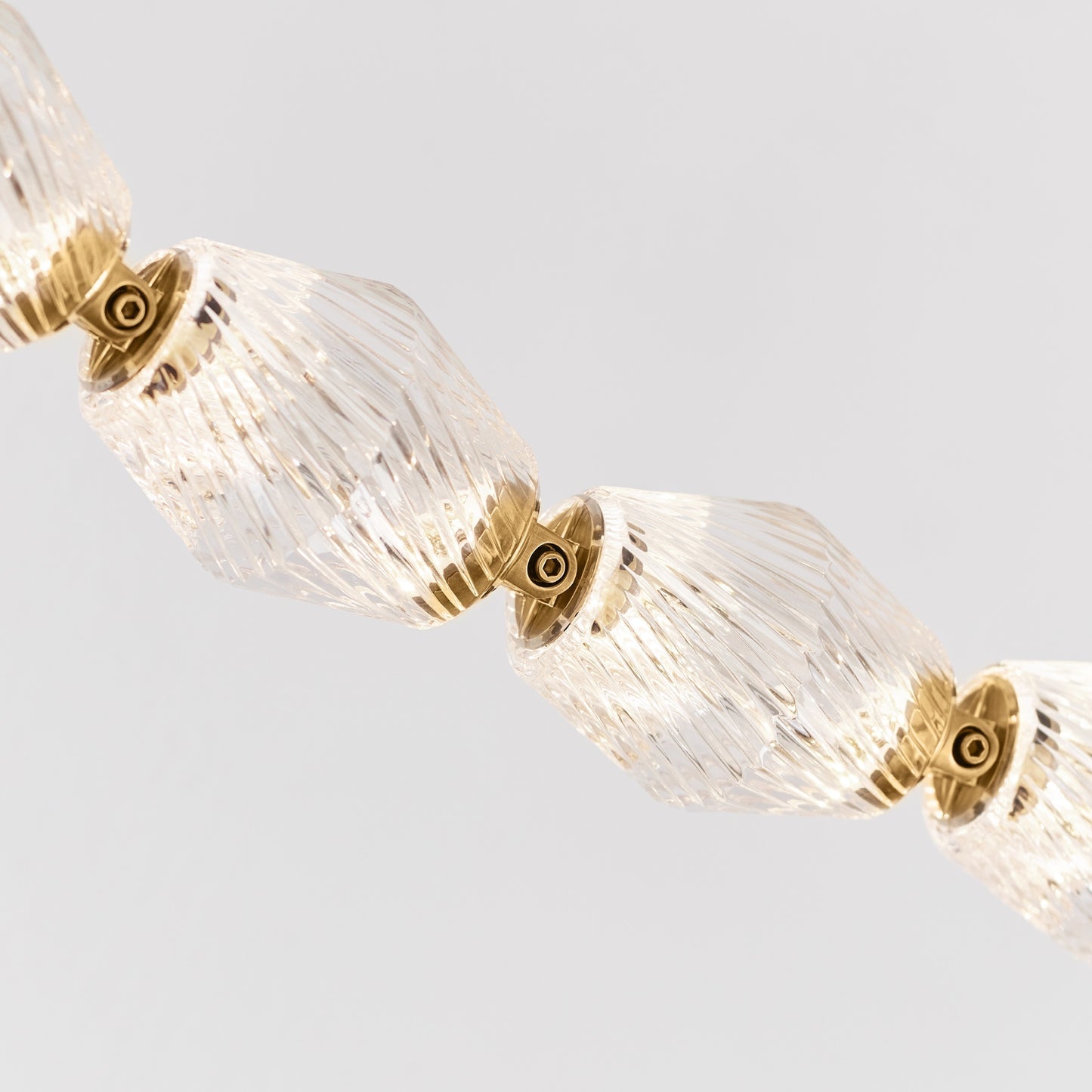 Riviere Chain Chandelier - Elegant Design, Adjustable Height, LED Comp