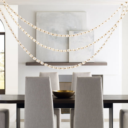 Riviere Chain Chandelier - Elegant Design, Adjustable Height, LED Comp