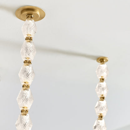 Riviere Chain Chandelier - Elegant Design, Adjustable Height, LED Comp