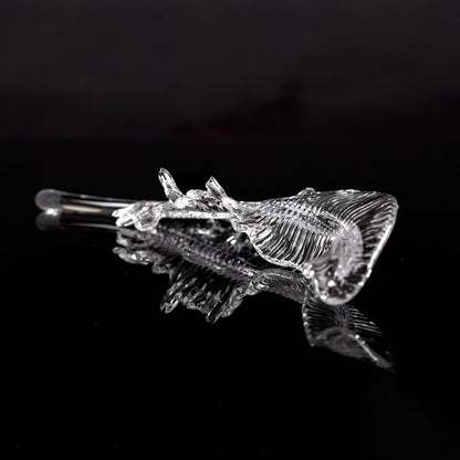 Elegant Glass Feathers Flying Chandelier with Adjustable Lighting and