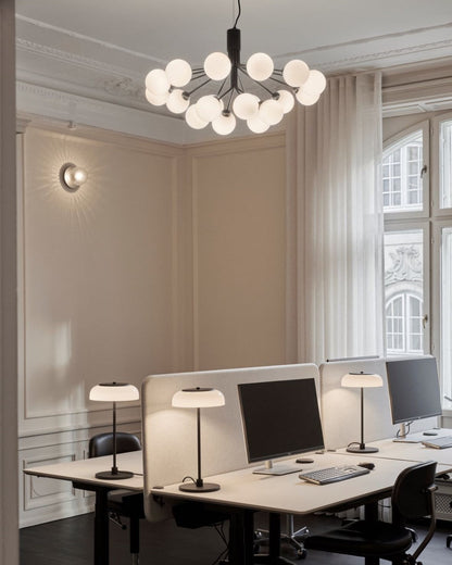 Modern Glass Sphere Cluster Chandelier - Adjustable Height, Elegant De